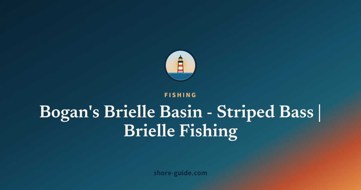 Bogan's Brielle Basin - Striped Bass | Brielle Fishing