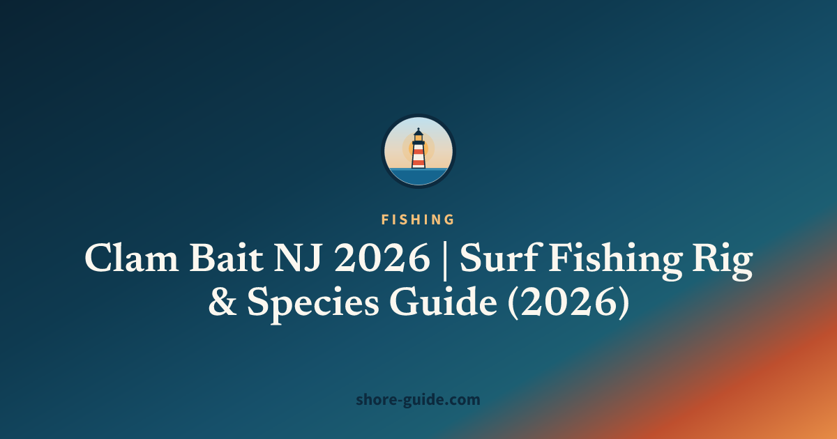 Clam Bait NJ 2026 | Surf Fishing Rig & Species Guide (2026)