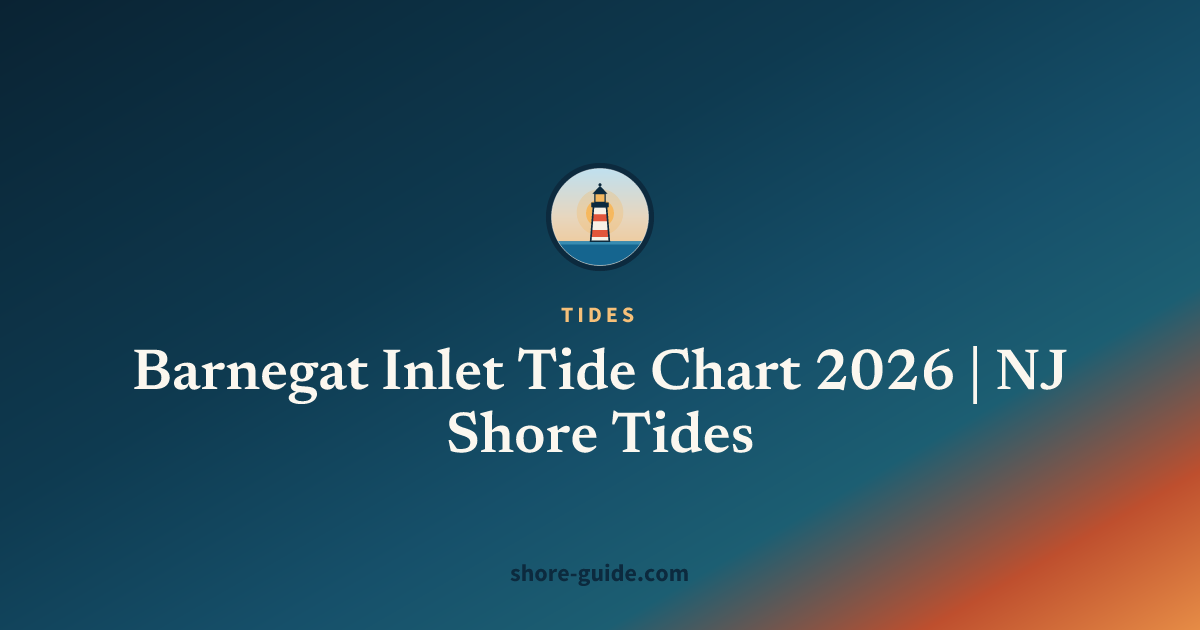 Barnegat Inlet Tide Chart 2026 | NJ Shore Tides
